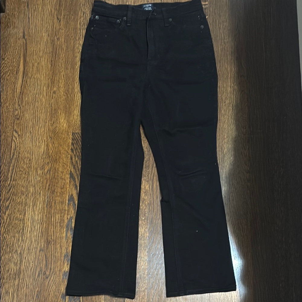 J. Crew Women's Black Flare Jeans